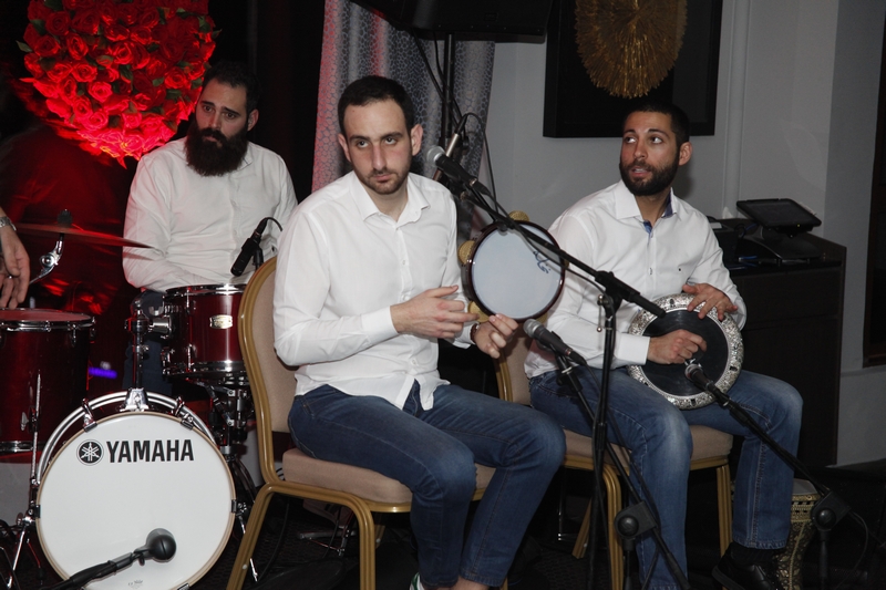 Charbel Khalil and the band at Burj on Bay 